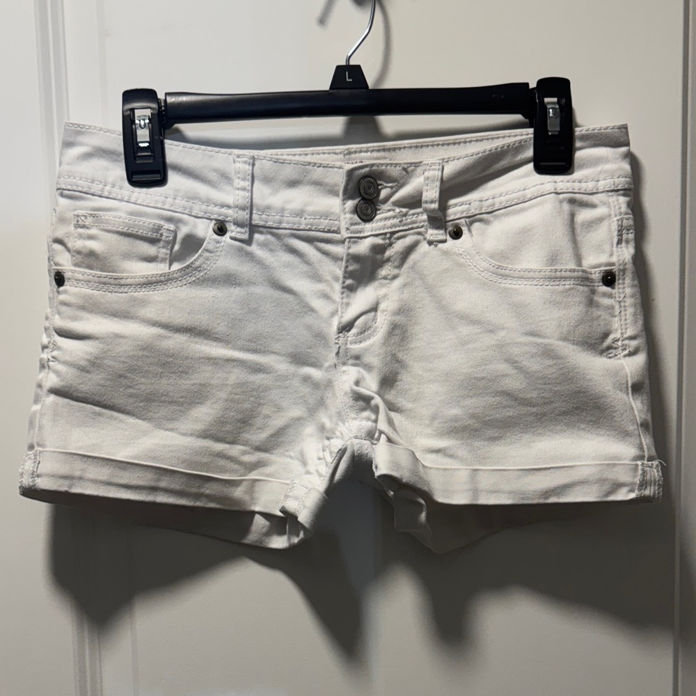 SO Women's Classic White Jean Shorts